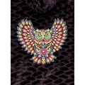 Neon Owl Embroidered Black Light Patch