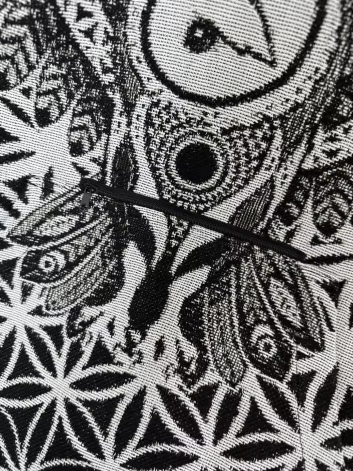 Forest Tapestry White /Black Owl Hoodie- Pre-Order
