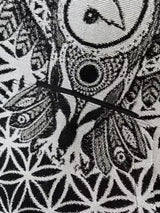 Forest Tapestry White /Black Owl Hoodie- Pre-Order