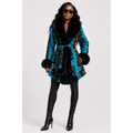 Azure Tribal Mid-length Dreamer's Coat - Kimono Dave