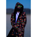 Blacklight Palm Coat - Kimono Dave