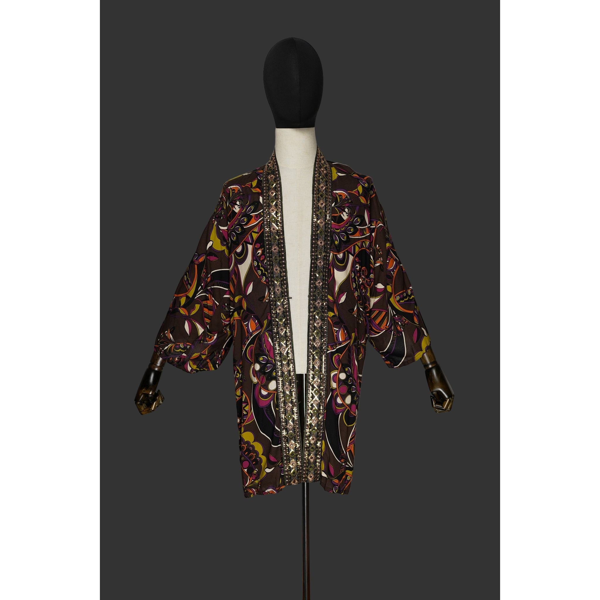Boho Carnival Woven Kimono - Kimono Dave