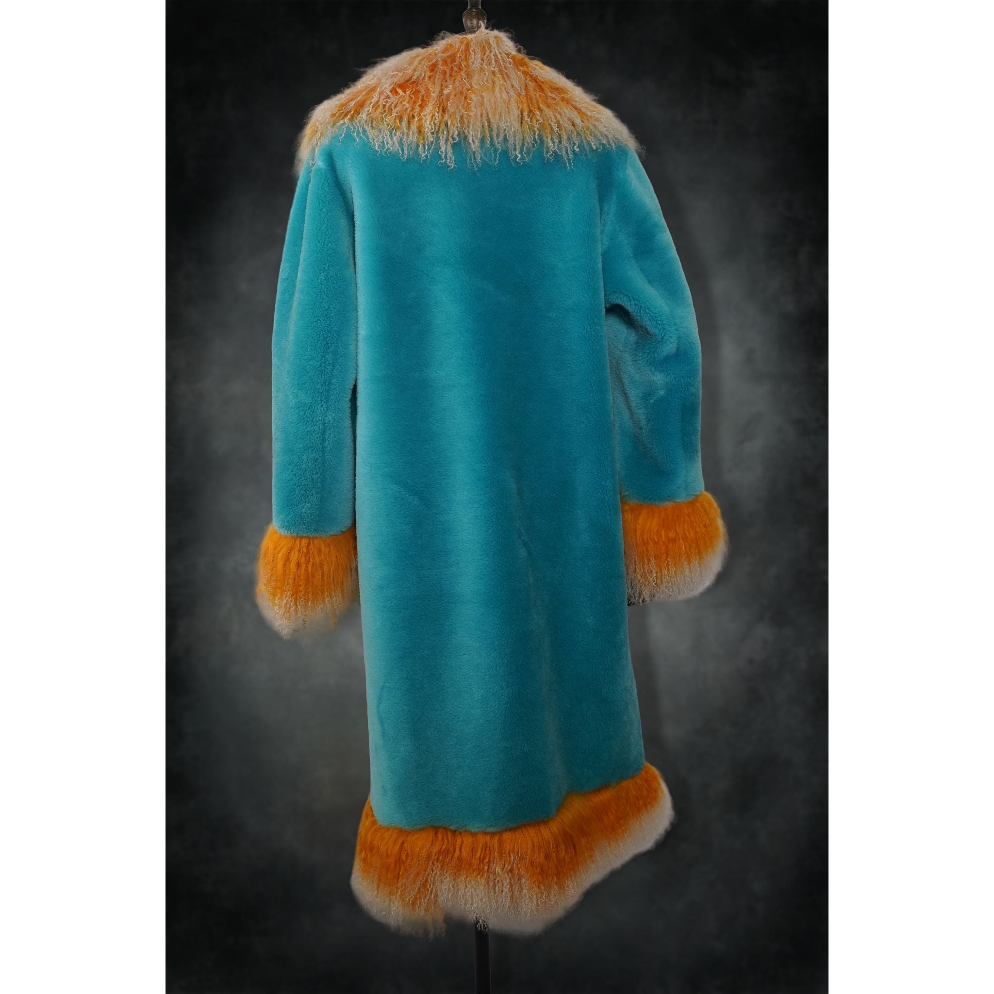 Creamsicle Pop Mongolian Coat - Kimono Dave