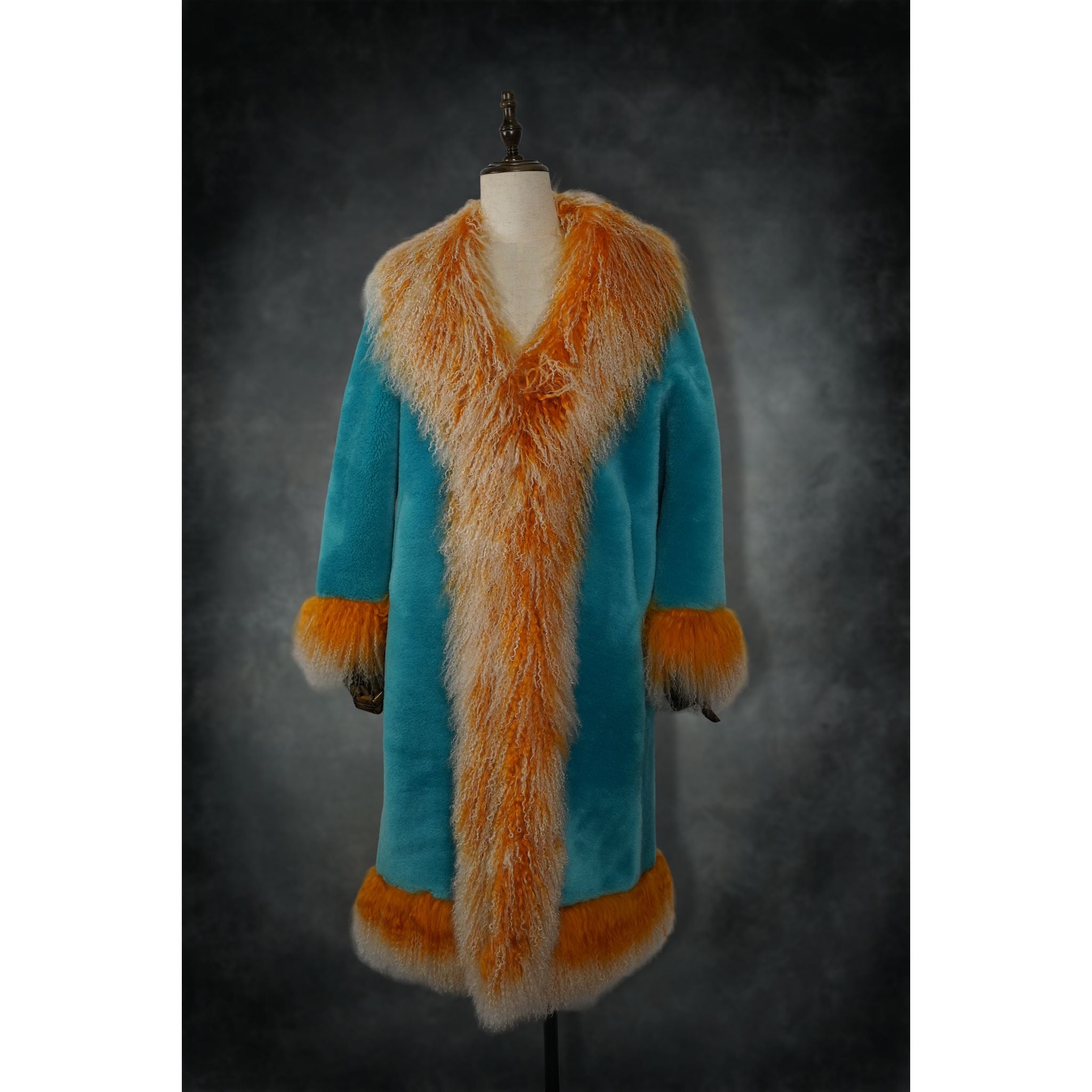 Creamsicle Pop Mongolian Coat - Kimono Dave
