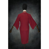 Crimson Royale Woven Kimono - Kimono Dave