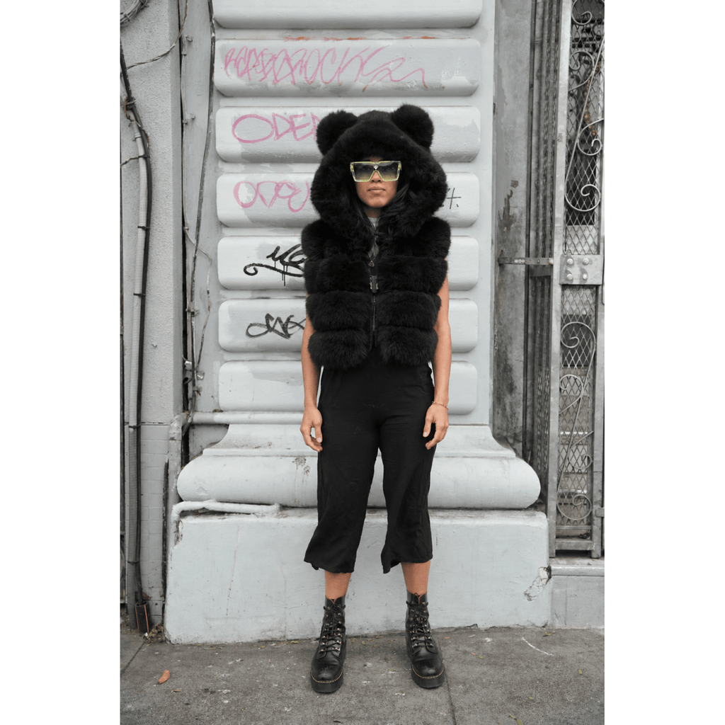 Crop Black Transformer - Kimono Dave