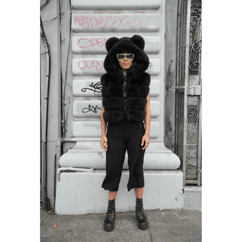 Crop Black Transformer - Kimono Dave
