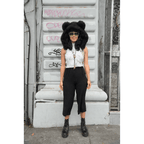 Crop Black Transformer - Kimono Dave