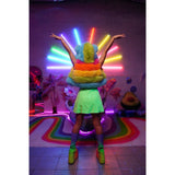 Crop Rainbow Transformer - Kimono Dave