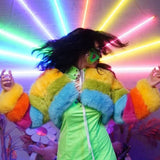 Crop Rainbow Transformer - Kimono Dave