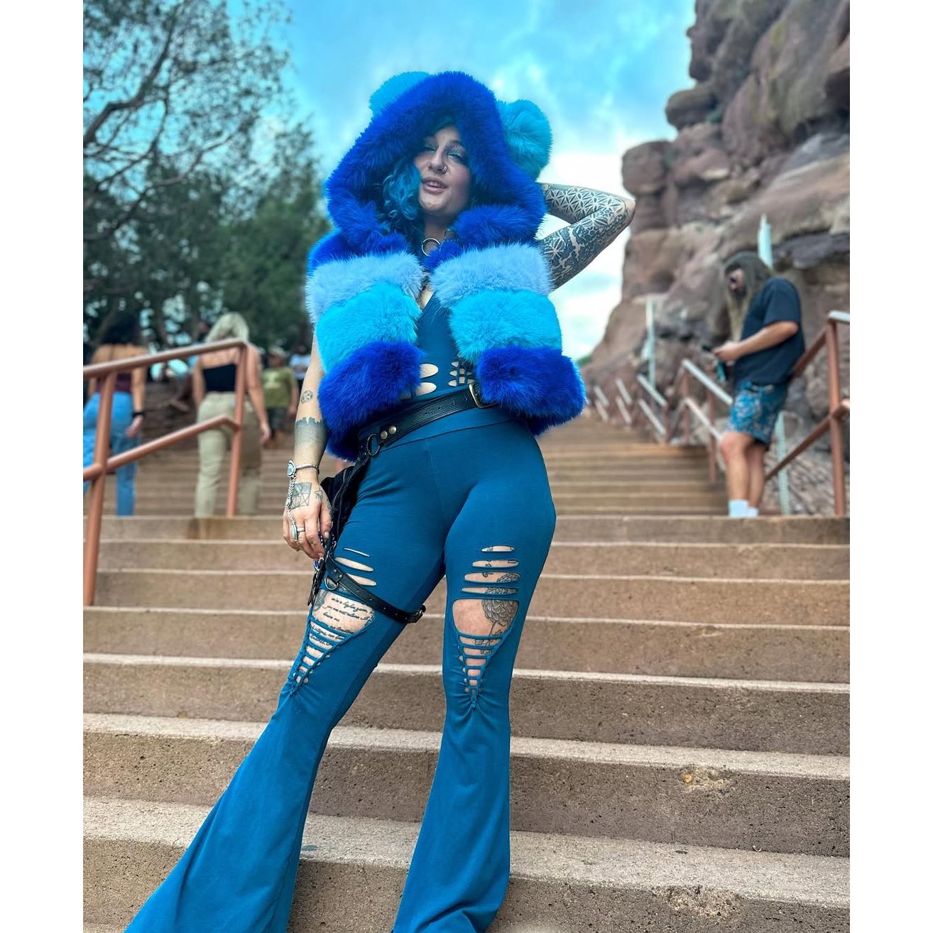 Custom Long Blue Transformer (limited time Pre - order) - Kimono Dave