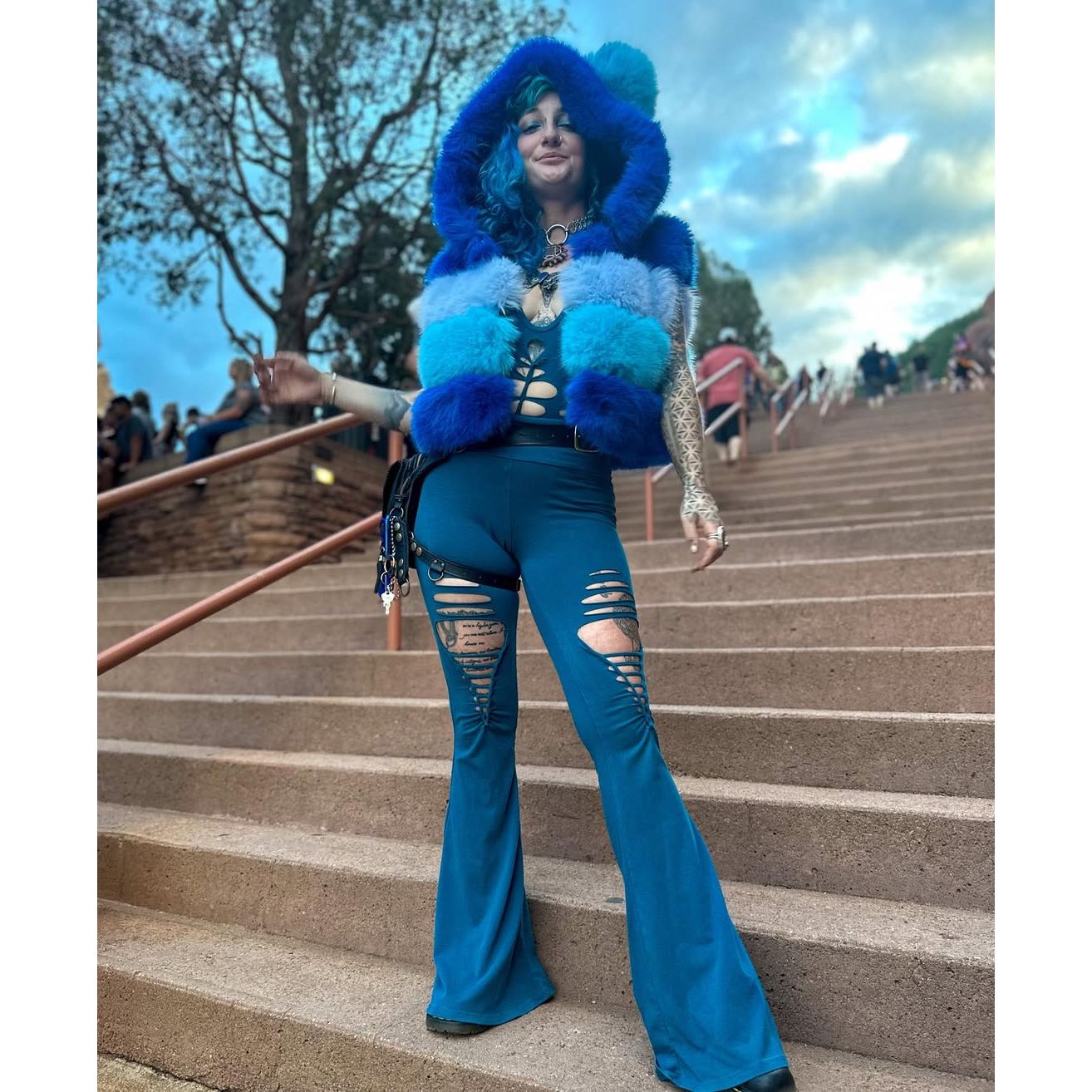 Custom Long Blue Transformer (limited time Pre - order) - Kimono Dave