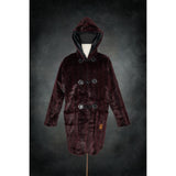 Deep Maroon Yeti Coat - Kimono Dave