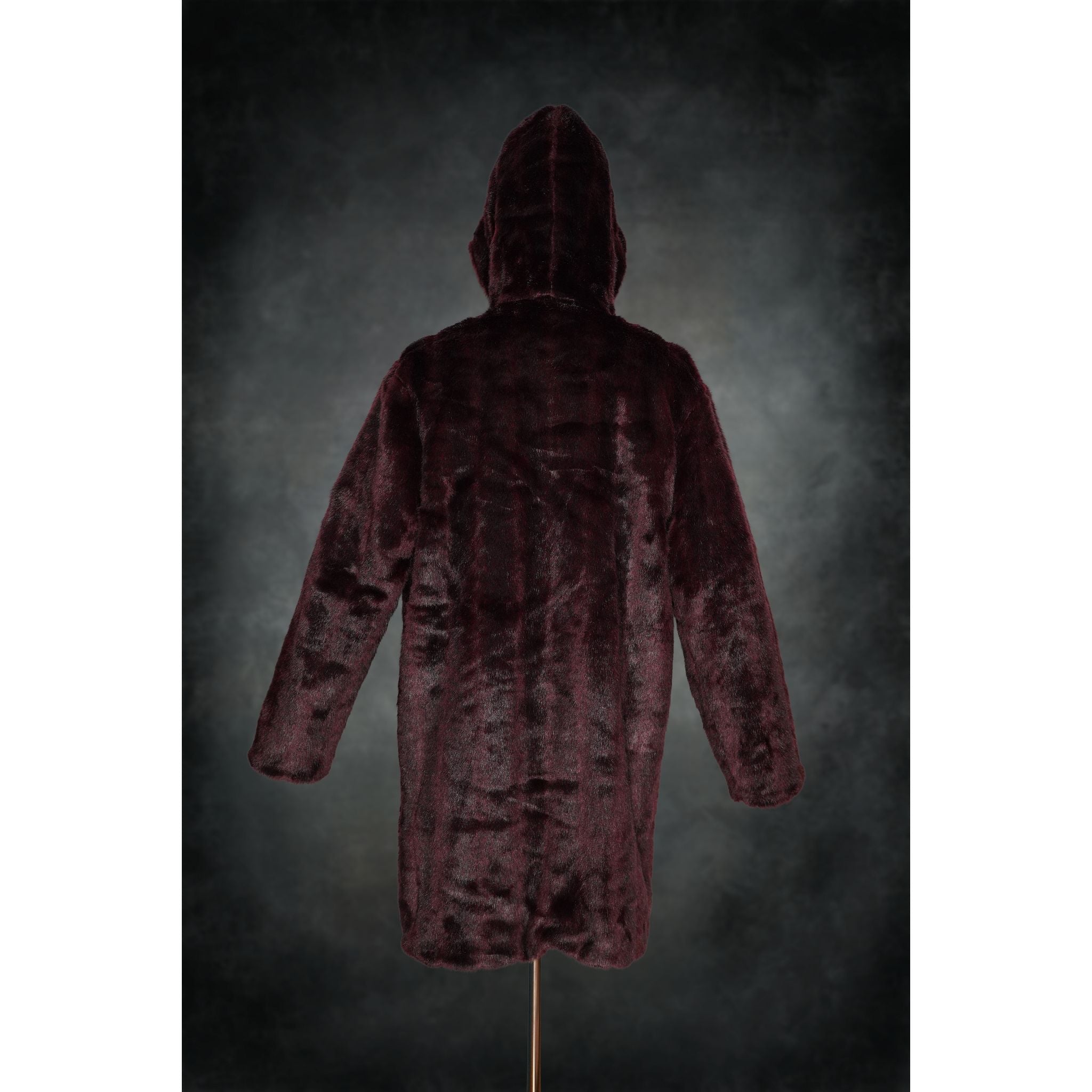 Deep Maroon Yeti Coat - Kimono Dave