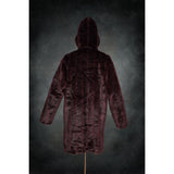 Deep Maroon Yeti Coat - Kimono Dave