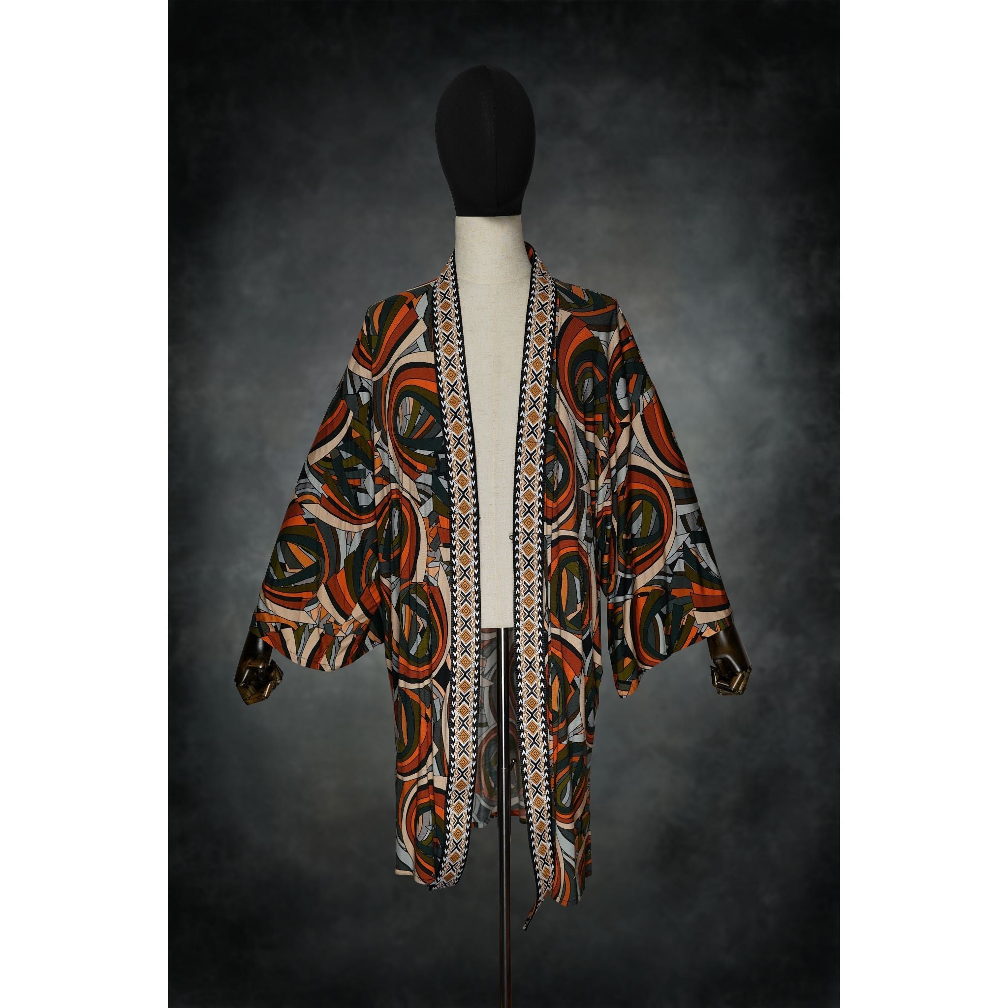 Earthbound Echo Woven Kimono - Kimono Dave