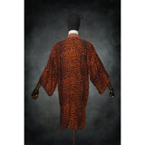 Ember Leopard Woven Kimono - Kimono Dave
