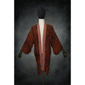 Ember Leopard Woven Kimono - Kimono Dave