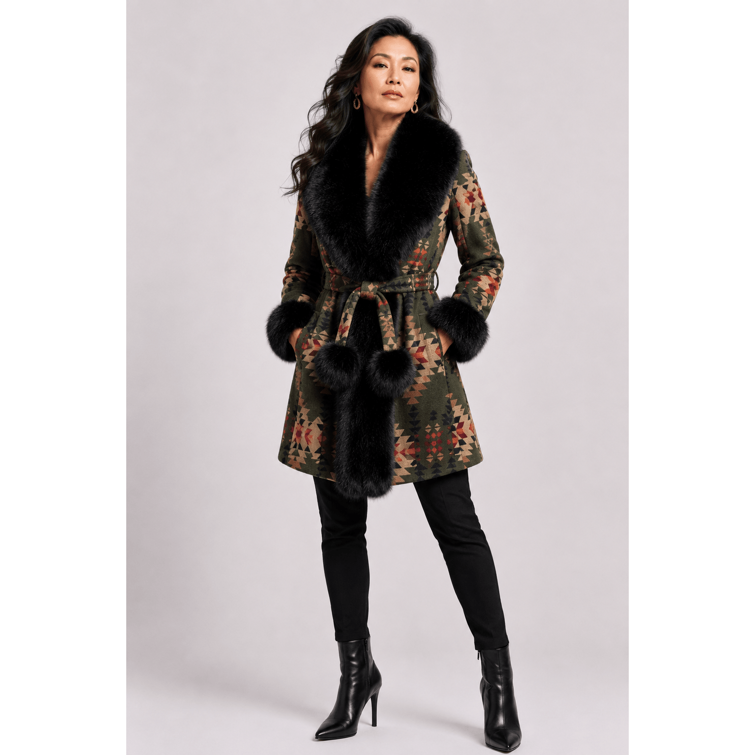 Evergreen Mid-length Dreamer's Coat - Kimono Dave