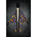 Floral Pop Stretch Knit Kimono - Kimono Dave