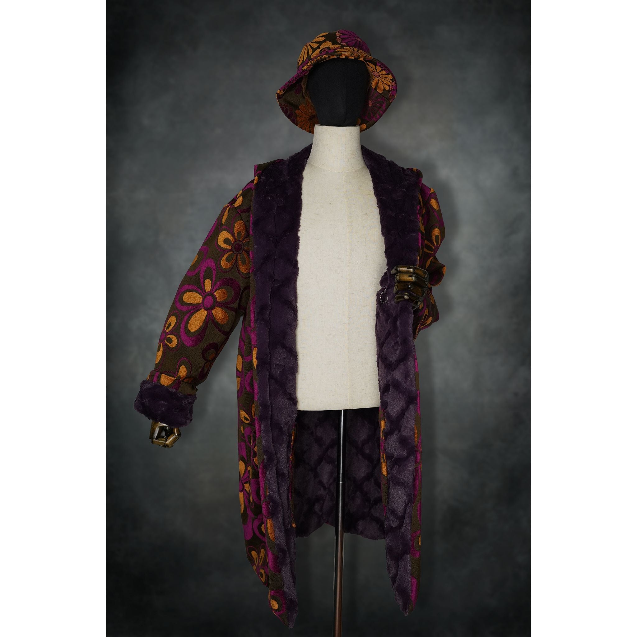 Flower Power Classic Coat - Kimono Dave