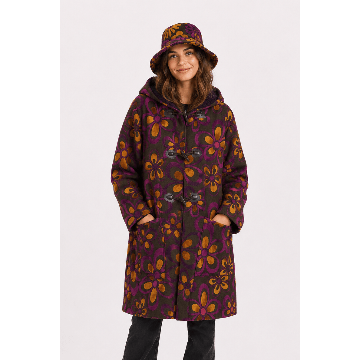 Flower Power Classic Coat - Kimono Dave