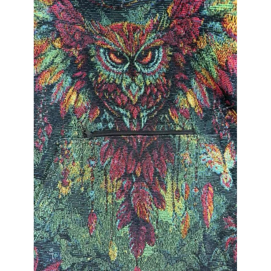 Forest Tapestry Owl Hoodie- Pre-Order - Kimono Dave