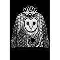 Forest Tapestry White /Black Owl Hoodie- Pre-Order - Kimono Dave