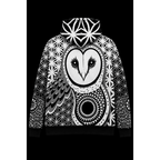 Forest Tapestry White /Black Owl Hoodie- Pre-Order - Kimono Dave