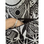 Forest Tapestry White /Black Owl Hoodie- Pre-Order - Kimono Dave