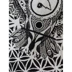 Forest Tapestry White /Black Owl Hoodie- Pre-Order - Kimono Dave