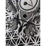 Forest Tapestry White /Black Owl Hoodie- Pre-Order - Kimono Dave