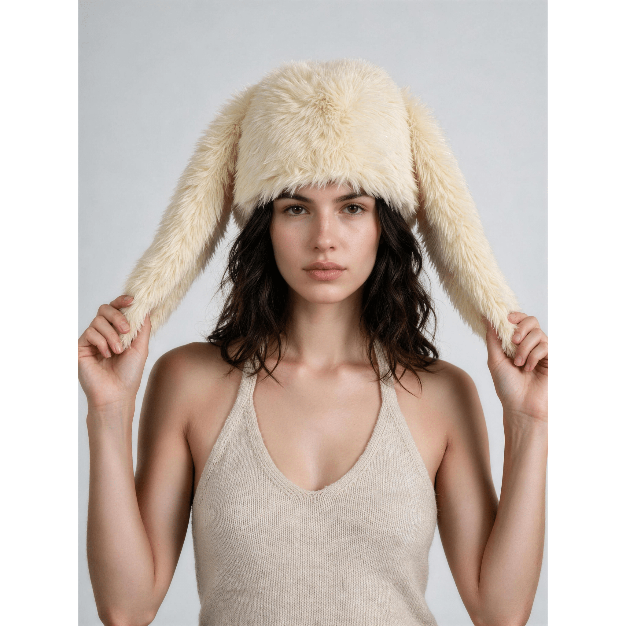 Fuzzy Bunny Hats - Kimono Dave
