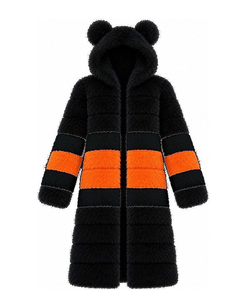 Game Day Coat – Black & Orange - Kimono Dave