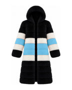 Game Day Coat – Black & Sky Blue - Kimono Dave