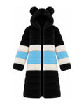 Game Day Coat – Black & Sky Blue - Kimono Dave