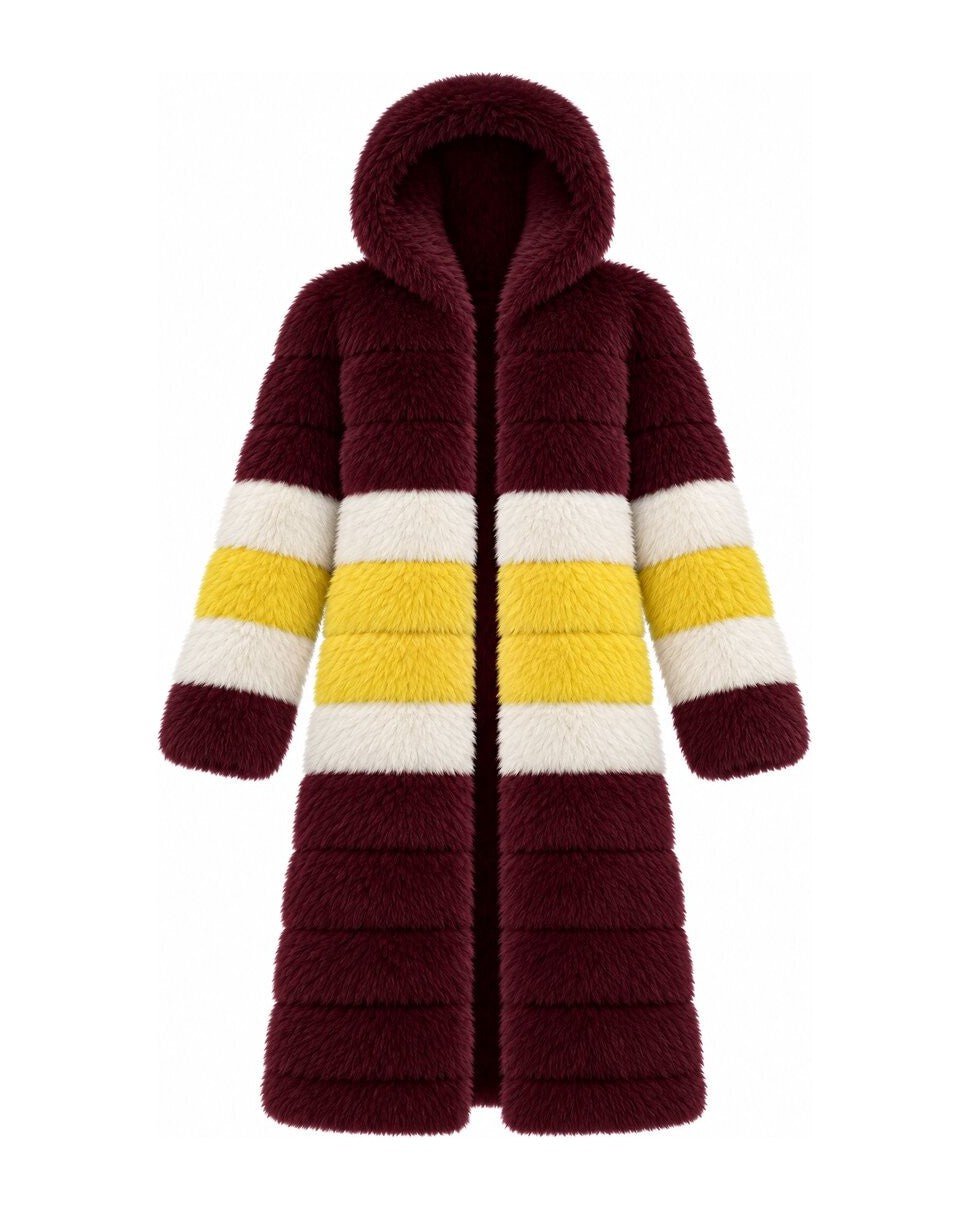Game Day Coat – Burgundy & Gold - Kimono Dave