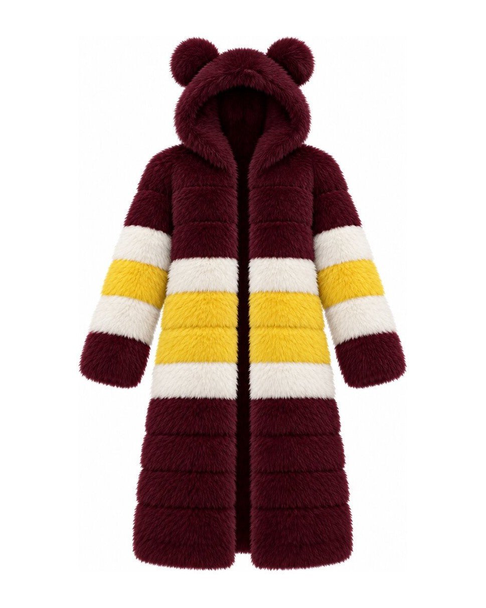 Game Day Coat – Burgundy & Gold - Kimono Dave