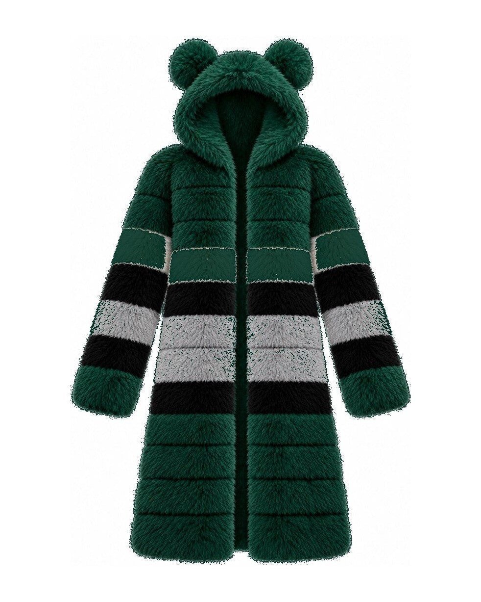 Game Day Coat – Green, Black & Silver - Kimono Dave
