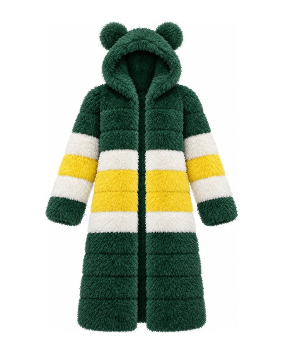 Game Day Coat – Green & Gold - Kimono Dave