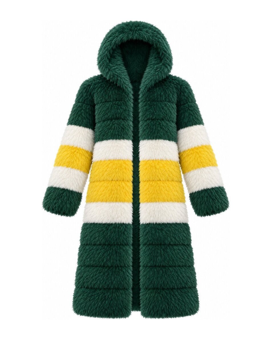 Game Day Coat – Green & Gold - Kimono Dave
