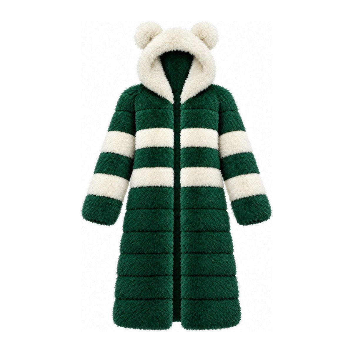 Game Day Coat – Green & White - Kimono Dave