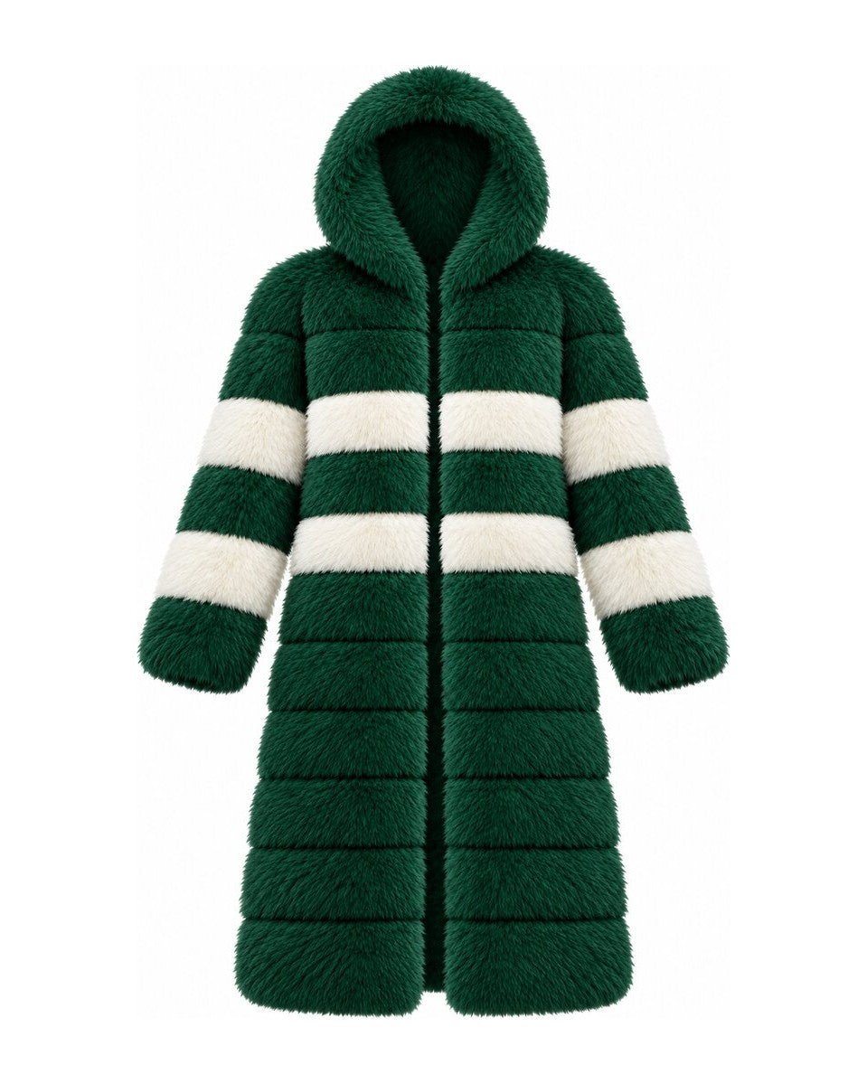 Game Day Coat – Green & White - Kimono Dave
