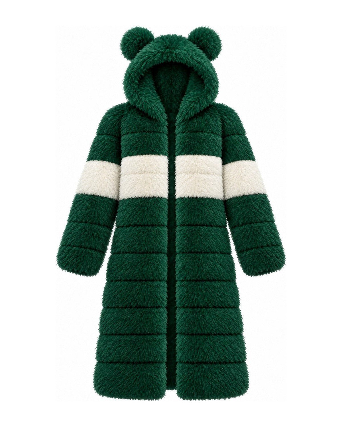 Game Day Coat – Green & White - Kimono Dave