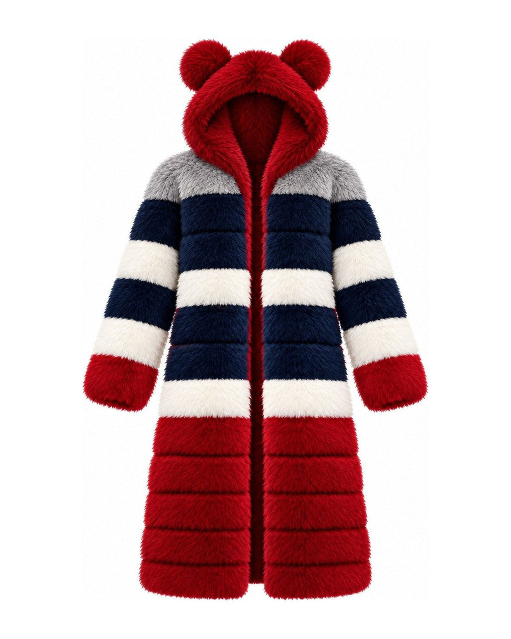 Game Day Coat – Navy, Red & Silver - Kimono Dave