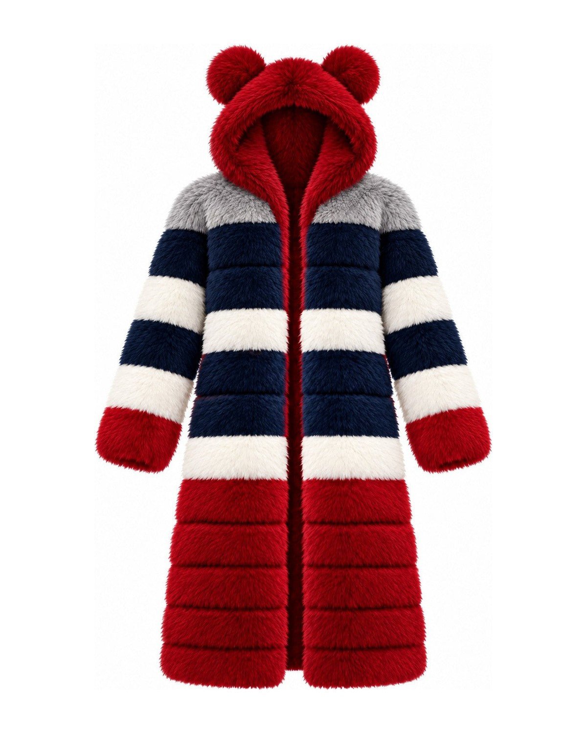Game Day Coat – Navy, Red & Silver - Kimono Dave