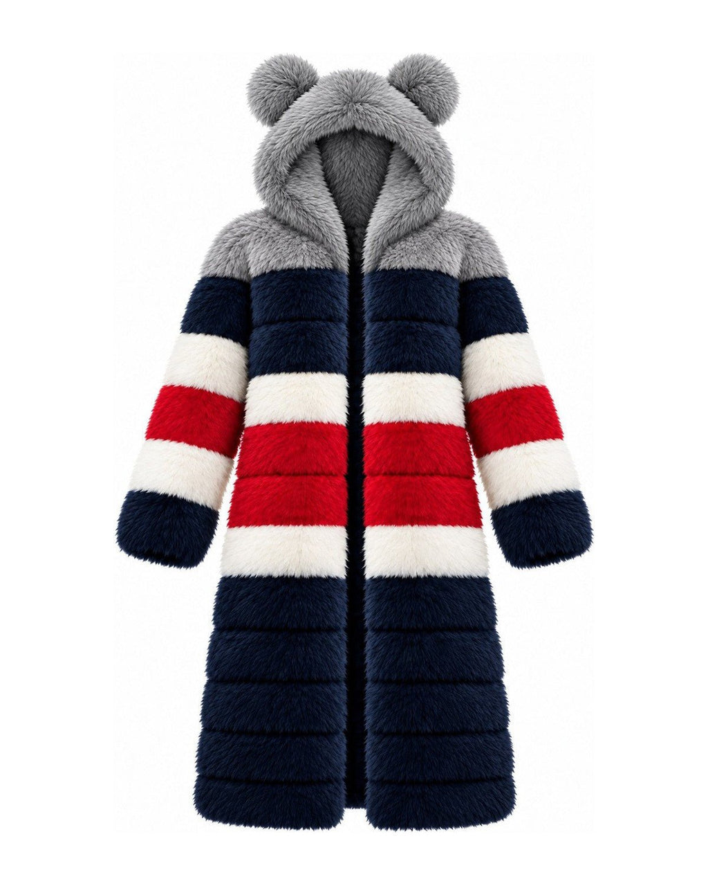 Game Day Coat – Navy, Red & Silver - Kimono Dave