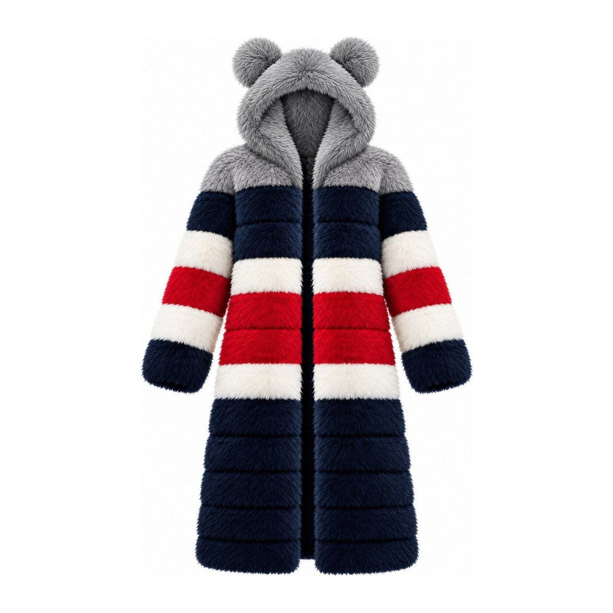 Game Day Coat – Navy, Red & Silver - Kimono Dave