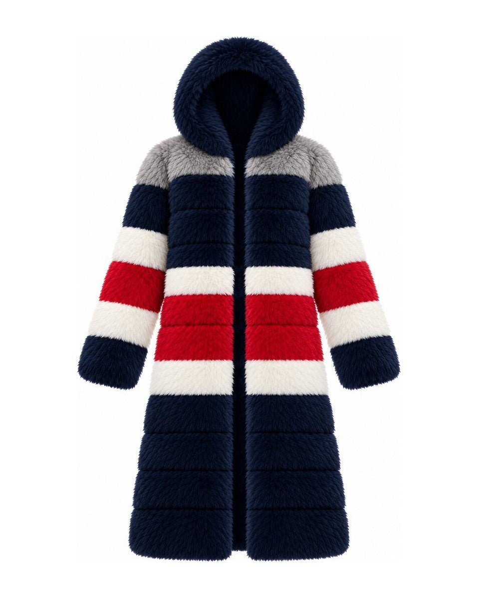 Game Day Coat – Navy, Red & Silver - Kimono Dave