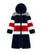 Game Day Coat – Navy, Red & Silver - Kimono Dave